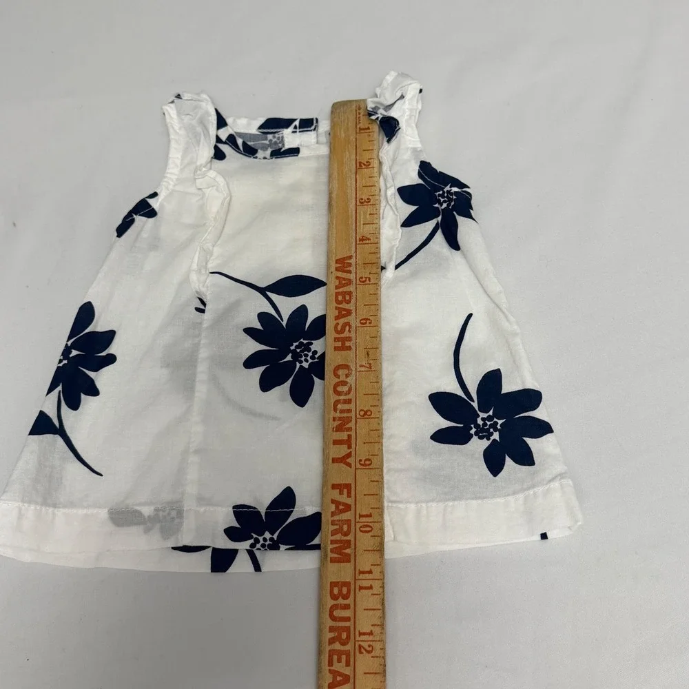 Carters Baby Girl 3M‎ Floral Sleeveless Top and Mint Striped Whale Romper Lot